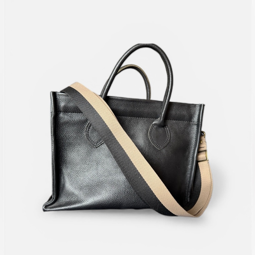 Parker Thatch | Parker Mimi Saddle Bag 🖤Black Pebble Leather🖤EUC - Picture 3 of 11